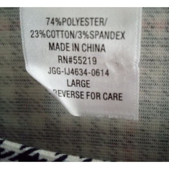 CRUSH Crop Top ABC Family Womens Large Houndstooth Plaid Long Sleeve NWT - Picture 11 of 11